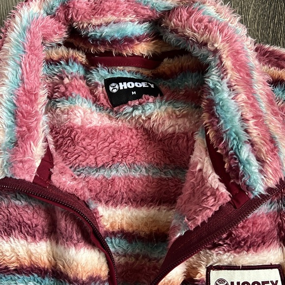 Hooey Ladies Medium Fleece Pink Pullover - Picture 3 of 6